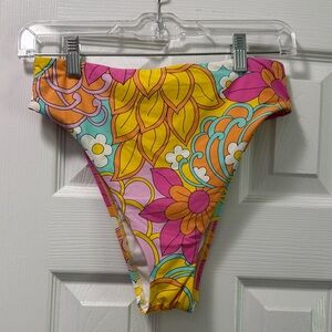 Hobie Floral High-Waisted Bikini Bottom